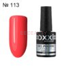 Гель-лак Oxxi 113 (яскравий червоний-рожевий, неоновий), 10мл