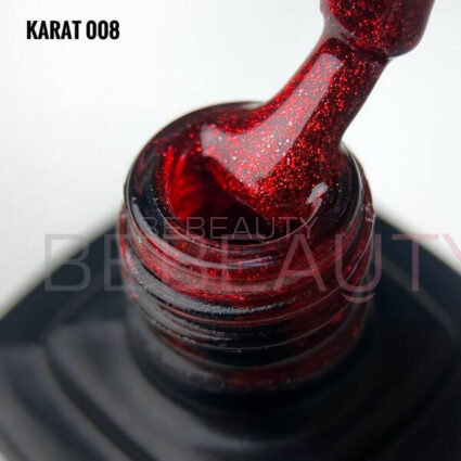 Гель-лак Kira Nails 24 Karat 008 (винний з блискітками), 6 мл