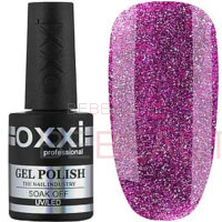Гель-лак Disco Boom Oxxi 009, (пурпурний, світловідбивний), 10мл