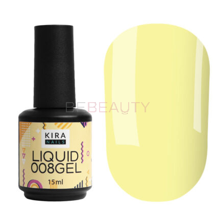 Kira Nails Liquid Gel 008 (світло-лимонний), 15 мл