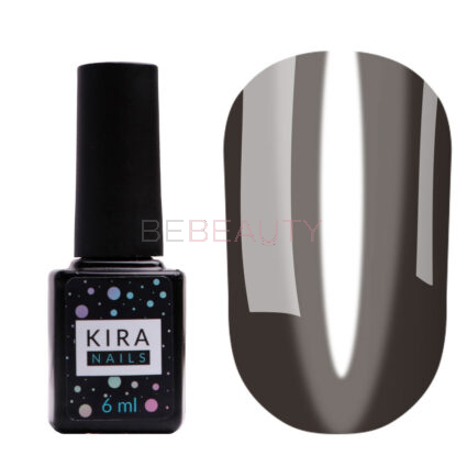 Гель-лак Kira Nails Vitrage V18 (чорний), 6 мл
