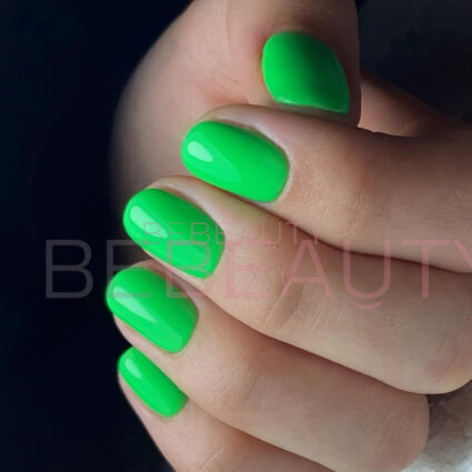 Гель-лак Kira Nails 184 (цукерково-зелений, емаль), 6 мл
