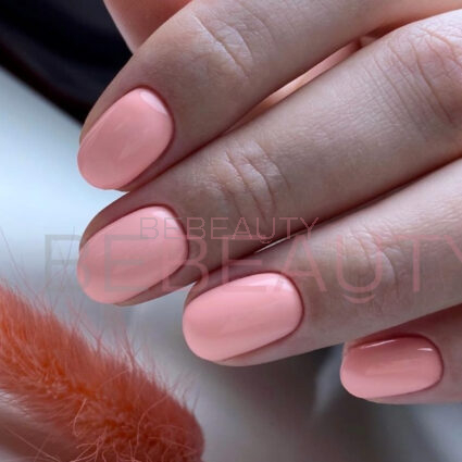 Гель-лак Kira Nails 142 (персиково-рожевий, емаль), 6 мл