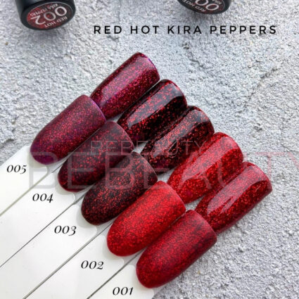 Гель-лак Red Hot Kira Peppers 001, 6 мл