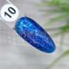 SAGA Гель-лак Мармелад 010 (блакитний з пластівцями), 9 мл