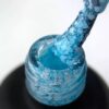 ART Bubble B006 – гель-лак (напівпрозорий блакитний з білими пластівцями), 6 мл