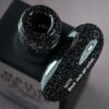 NAILSOFTHEDAY Black Jack – гель-лак чорний зі срібний шимером світловідбиваючий, 10 мл