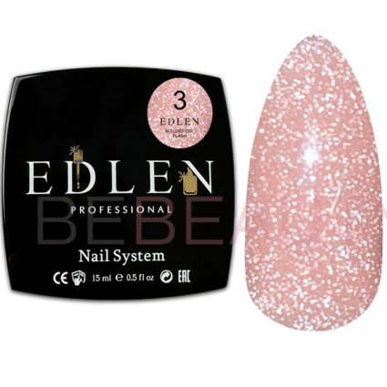 Edlen Builder Flash gel 003 – Гель для нігтів, світловідбивний, 15 мл