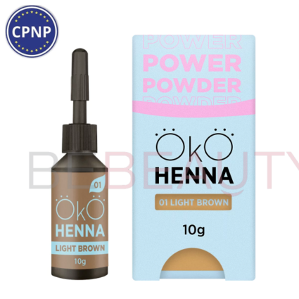 OKO Power Powder, 01 Light Brown – Хна для брів, 10 г