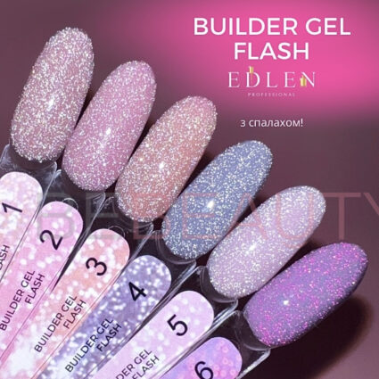 Edlen Builder Flash gel 006 – Гель для нігтів, світловідбивний, 15 мл