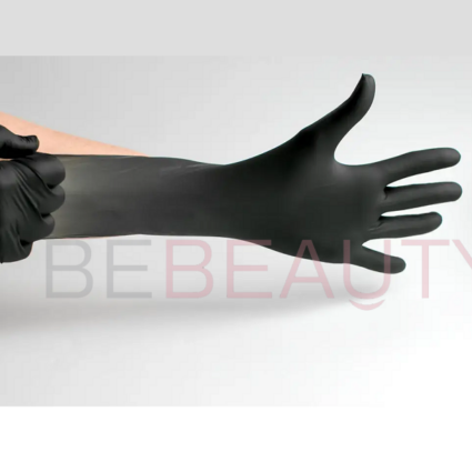 Нітрилові рукавички Ceros, XS, товщина 3,2 mil – чорні, 100 шт.