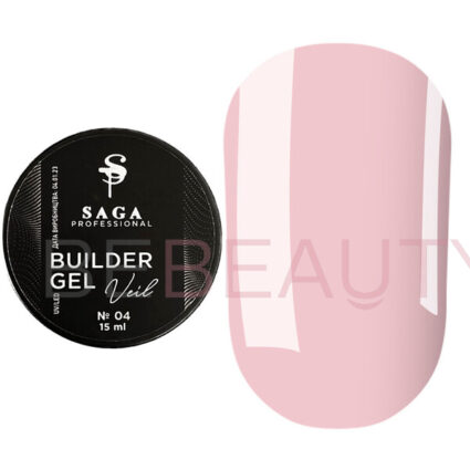 SAGA Builder Gel Veil 004 – гель (ніжно-рожевий), 15 мл
