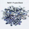 Стрази скляні SS4 081 (1440 шт.) Purple Black