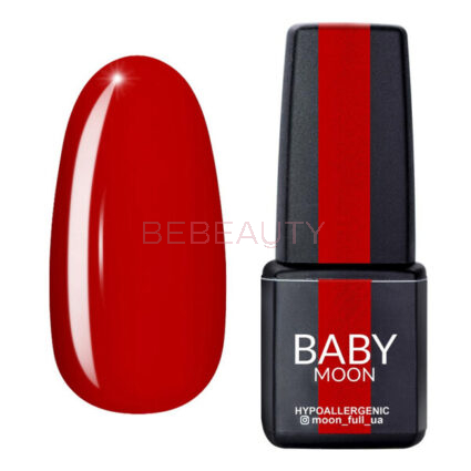 BABY MOON Red Chic 006 – гель-лак класичний червоний, 6 мл.