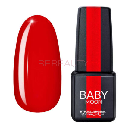 BABY MOON Red Chic 007 – гель-лак червоний захід сонця, 6 мл.
