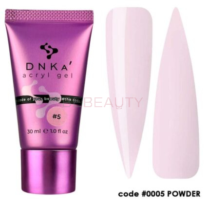 DNKa Аcryl Gel 005 Powder – рожевий акригель, 30 мл (tube)