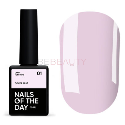 NAILSOFTHEDAY Cover base 001 NEW – ніжно-рожева, 10 мл
