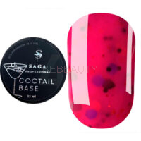 SAGA COCTAIL BASE 002 (яскраво-рожевий з пластівцями), 13 мл