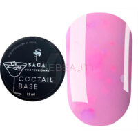 SAGA COCTAIL BASE 003 (світло-рожевий з пластівцями), 13 мл